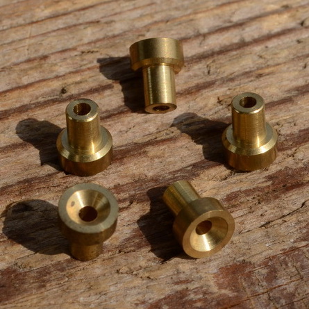 Lötnippel, D=6.0/3.5/1.8mm, L=7.2mm, Messing 