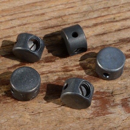 Schraubnippel, D=10.0/2.0mm, L=6.5mm, Stahl brüniert 