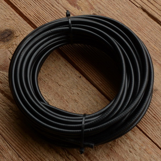 Bowdenzugaußenhülle, außen ca.5mm, innen 2,5 mm, schwarz, 5 m Ring 