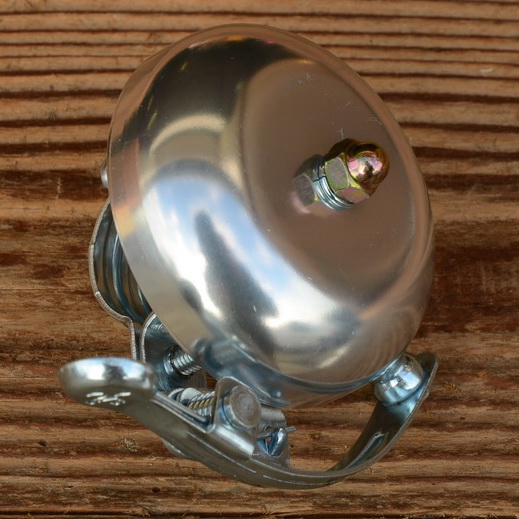 Glocke "PING", für Rennrad/Sportrad, silber, D=57mm 