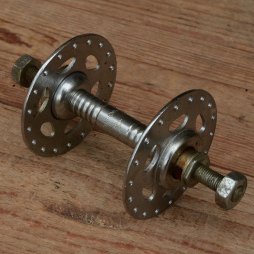 Nabe Vorderrad, "UNION", Hochflansch, gerillt, verchromt, 36Loch, Einbaumaß 90mm, Achse FG 7.9mm 