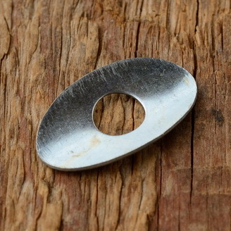 Unterlegplättchen für Speichennippel, Bohrung 5,5 mm, 19 x 11 x 0,5 mm 