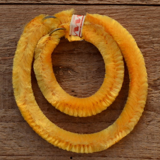 Nabenputzringe flauschig,  gelb, für Fahrrad, 2 Stück 