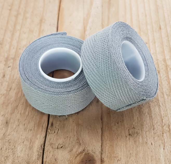 Lenkerband "TEXTIL / LEINEN", hell - grau, für 1 Lenker werden 2 Rollen benötigt, klassisches Lenkerband für alle 30-70er Jahre Rennräder   