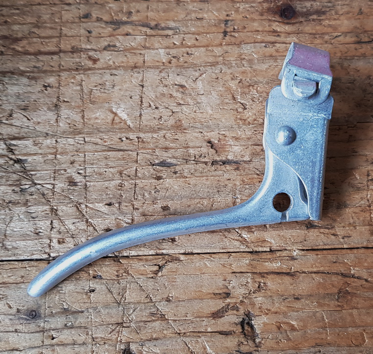 Bremshebel, Aluminium, orig. 50-70er Jahre, passend für 22mm Lenker, alte Neuware 
