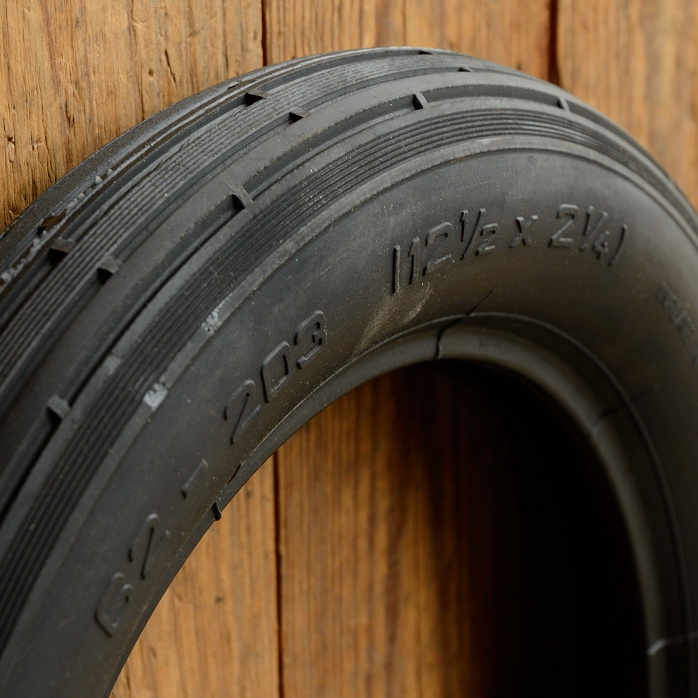 Roller Reifen "MITAS", 12 1/2 x 2 1/4 (62-203), schwarz, alte, dicke Version ! 