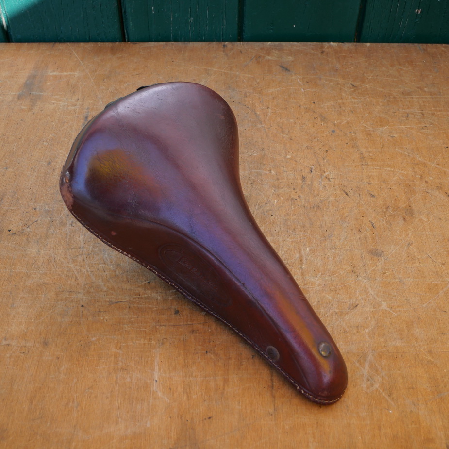 Sattel "Lepper Super Elasco", hochwertiger Ledersattel, mittelbraun, 