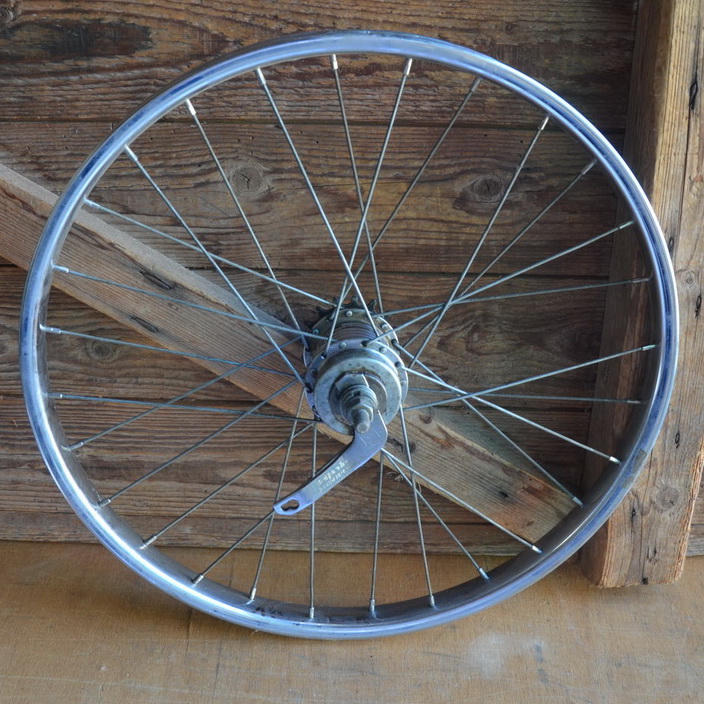 Hinterrad 20 x 1,75 hinten, 28-Loch verchromt, Schürmann-Felge  