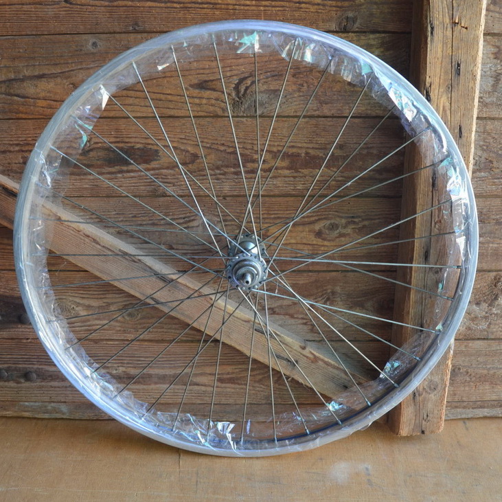 Laufrad Mayweg 26 x 1,75 vorne, mit Dürkopp-Nabe, Linierung blau-gold, NOS 