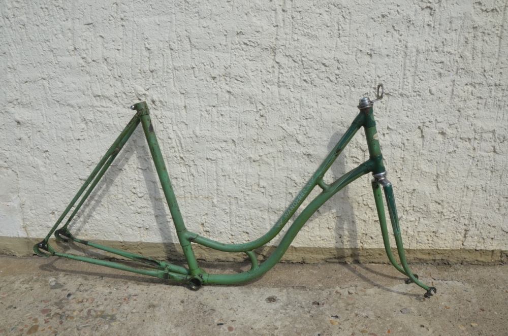 Fahrradrahmen "Wanderer" Damenausf. 28 Zoll, Stahl, RH=55 cm, 30er Jahre.  