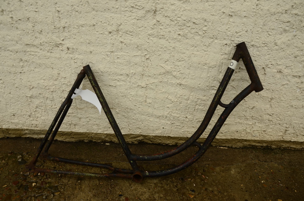 Fahrradrahmen "Opel", Damenausf, Muffenlos, 30er Jahre, Rahmenhöhe = 53 cm, 28 Zoll 