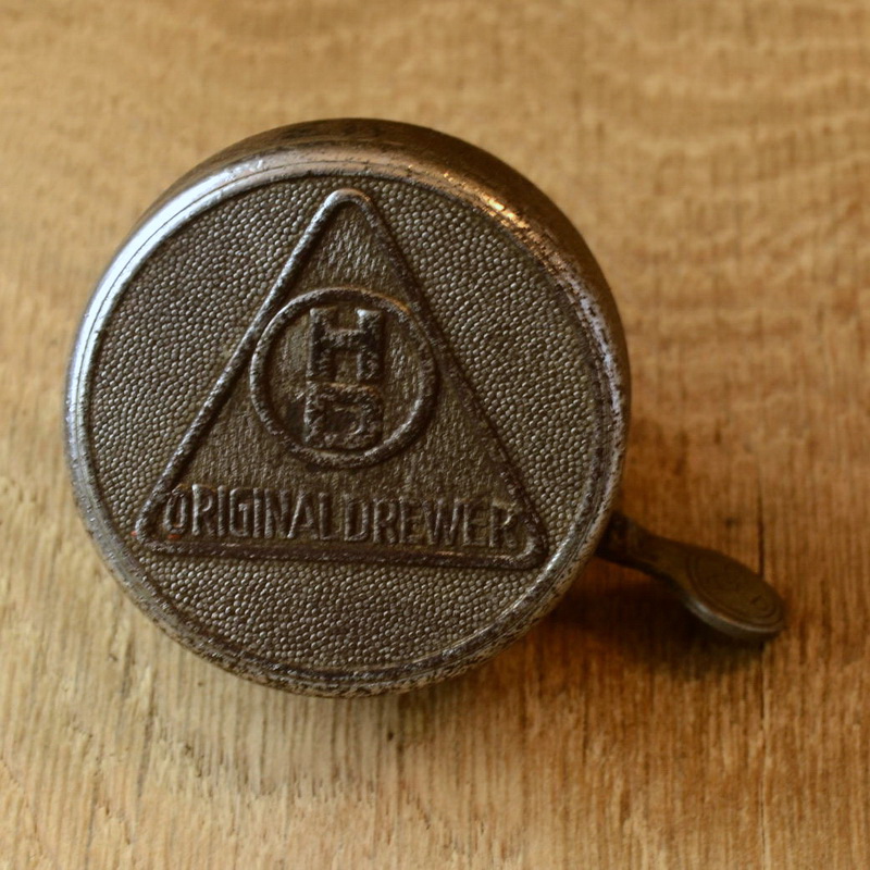 Fahrrad/Moped Klingel Deckel "HD ORIGINAL DREWER", orig. 30er Jahre, verchromt, ggf. Gebrauchsspuren, siehe Bilder 