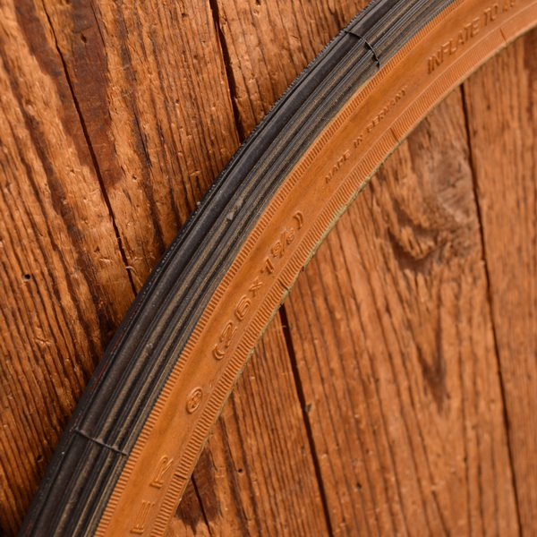 Reifen Fahrrad, METZELER, 53, 26 x 1 3/8 (37-590), braunwand, alte Neuware 