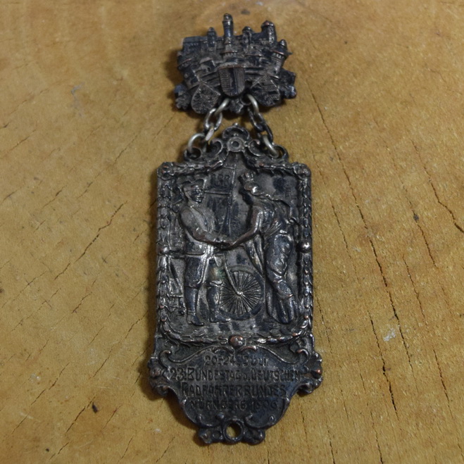 Radfahrerorden, 23. BUNDESTAG D. DEUTSCHEN RADFAHRERBUNDES NÜRNBERG, orig. Jahrgang 1906 