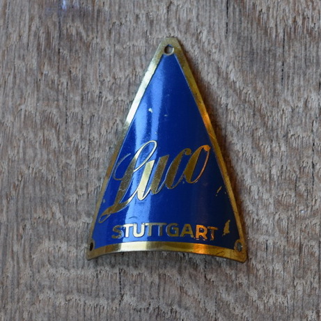 Steuerkopfschild Luco, 20-30er Jahre, Originalschild aus Sammlungsbestand 