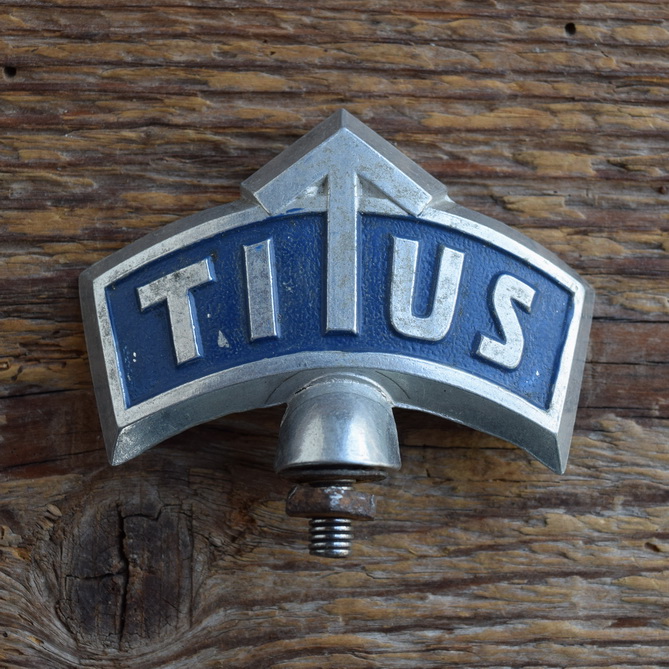 Schutzblechfigur TITUS, Alu Druckguss, orig. Altbestand 50er Jahre, Zustand siehe Bild 