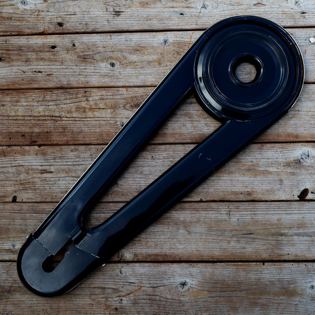 Universeller Kettenkasten Blech, 60er J., Länge c.a. 63,5 cm 