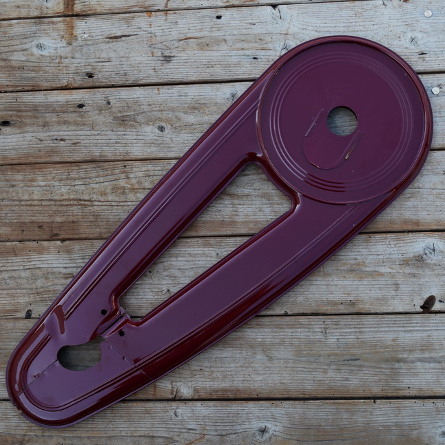 Universeller Kettenkasten Blech, 70er J., alte Neuware, Länge c.a. 67 cm 