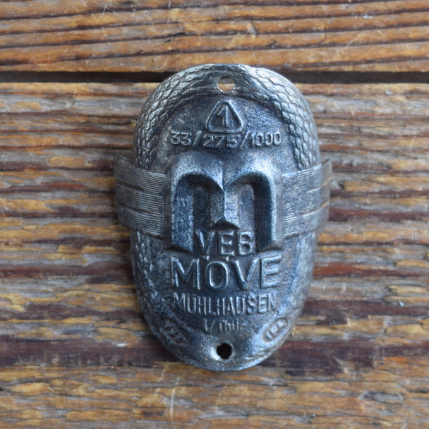 Steuerkopfschild MÖWE, 50er Jahre, Originalschild aus Sammlungsbestand 