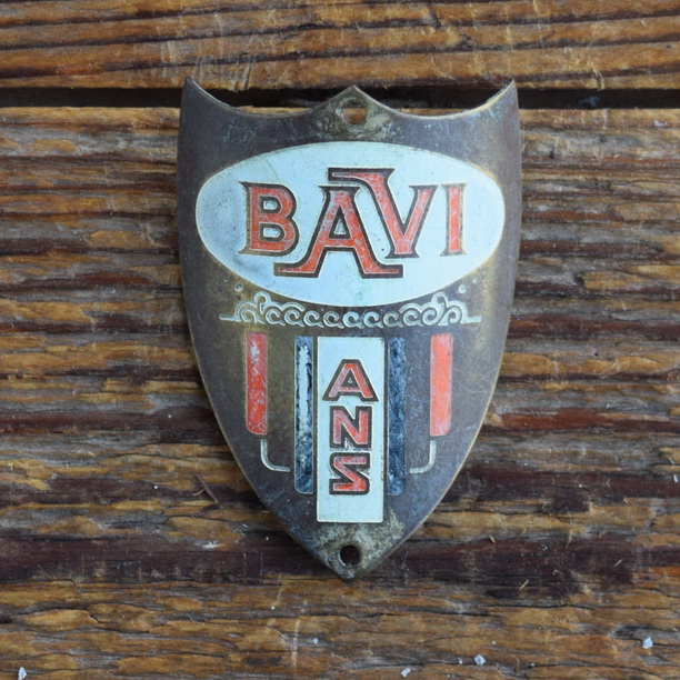 Steuerkopfschild BAVI, 50er Jahre, Originalschild aus Sammlungsbestand 