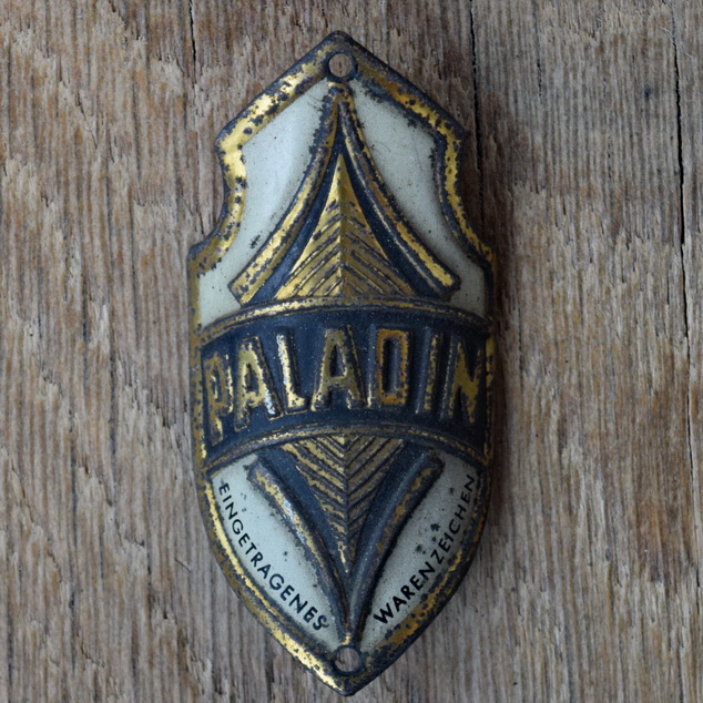 Steuerkopfschild PALADIN, 50er Jahre, Originalschild aus Sammlungsbestand 