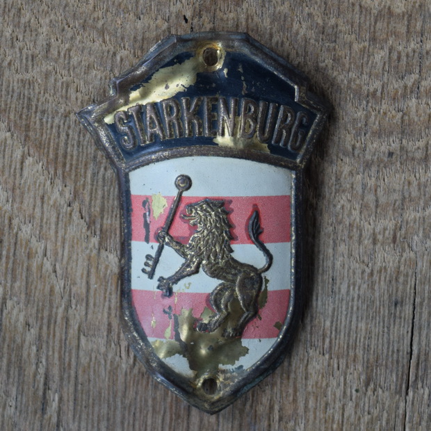 Steuerkopfschild STARKENBURG, 50er Jahre, Originalschild aus Sammlungsbestand 