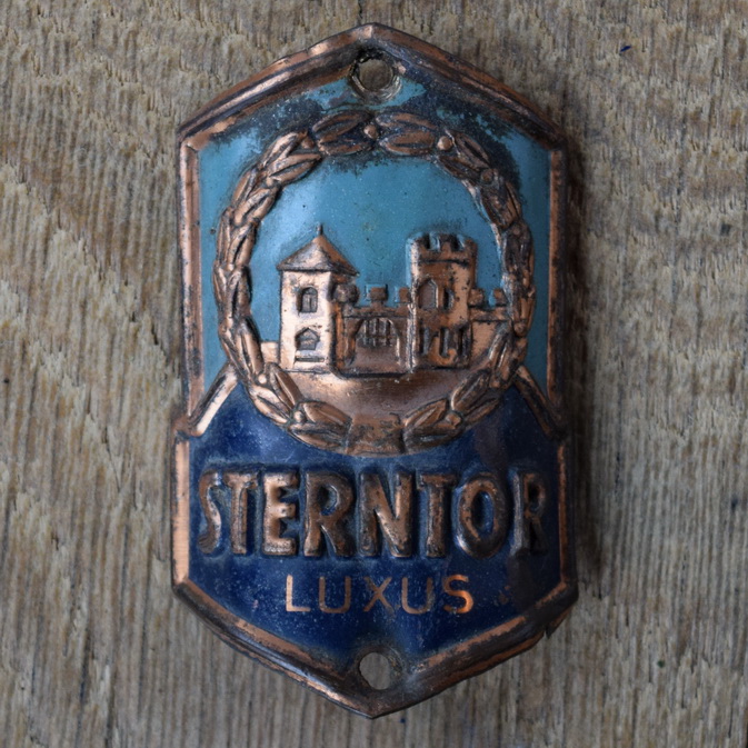 Steuerkopfschild STERNTOR, 50er Jahre, Originalschild aus Sammlungsbestand 