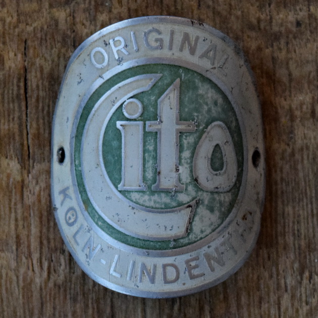 Steuerkopfschild CITO, 30er Jahre, Originalschild aus Sammlungsbestand 