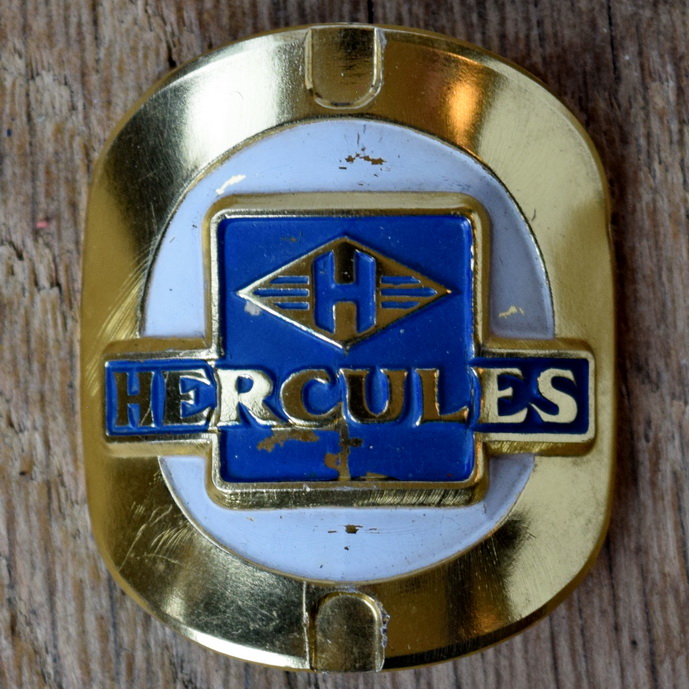 Steuerkopfschild HERCULES, 60er Jahre, Originalschild aus Sammlungsbestand 