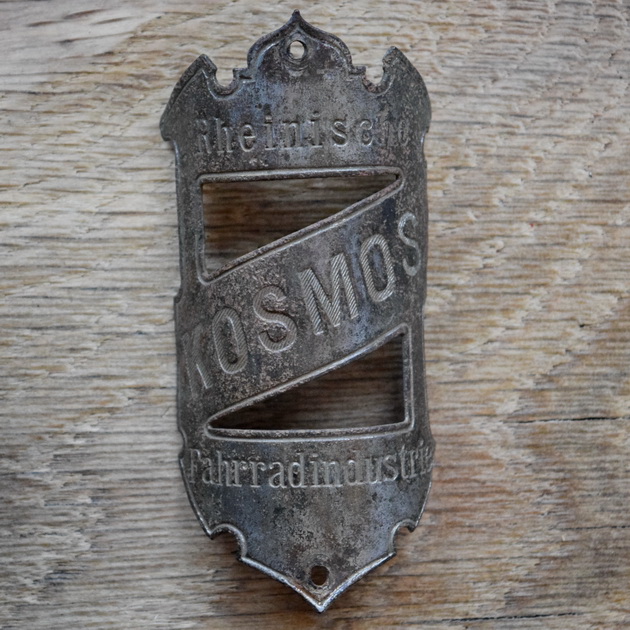 Steuerkopfschild KOSMOS, 20er Jahre, Originalschild aus Sammlungsbestand 