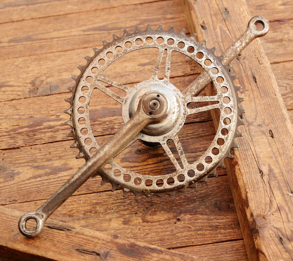 Tretlager PRESTO für Tourenrad, orig. 30er J., verchromt, Glockenlager, gebr. 