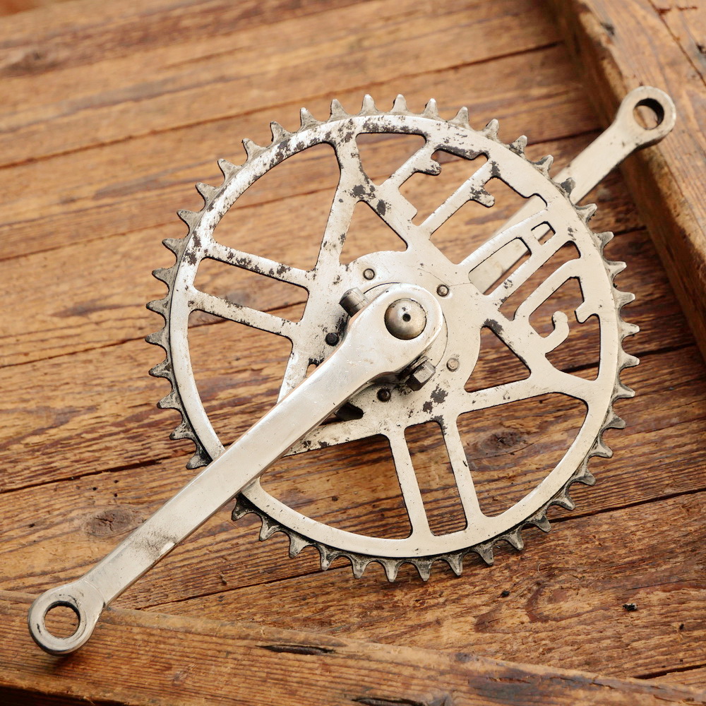 Tretlager EXPRESS für Sportrad, orig. 30er-50er J., verchromt, Keillager, gebr. 