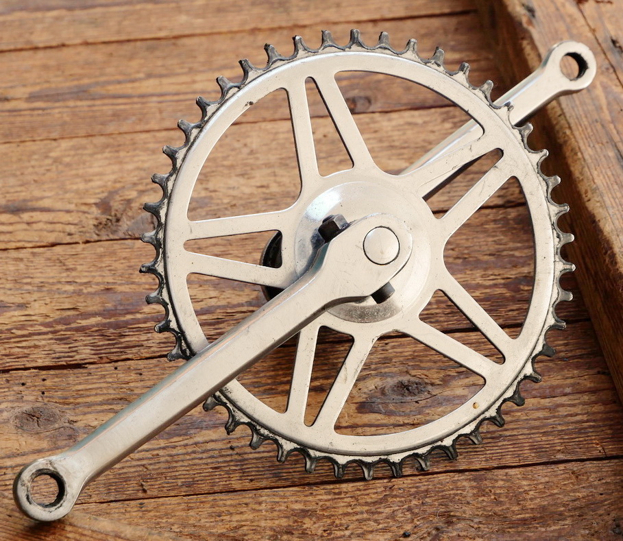 Tretlager Thompson-Standard für Sport-/Tourenrad, orig. 60er/70er J., verchromt, Keillager, gebr. 