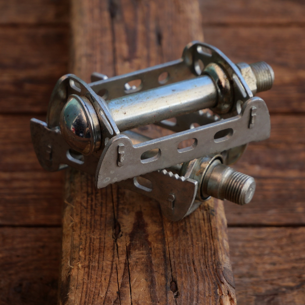 Pedale für Rennrad, verchromt, original 60er/70er Jahre, NOS 