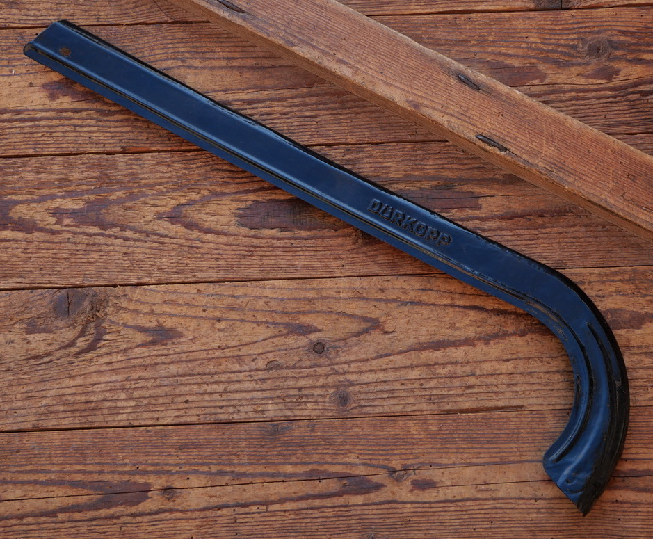 Kettenschutz, DÜRKOPP, schwarz, Länge ca. 53 cm, orig. 30er-50er J., gebr. 