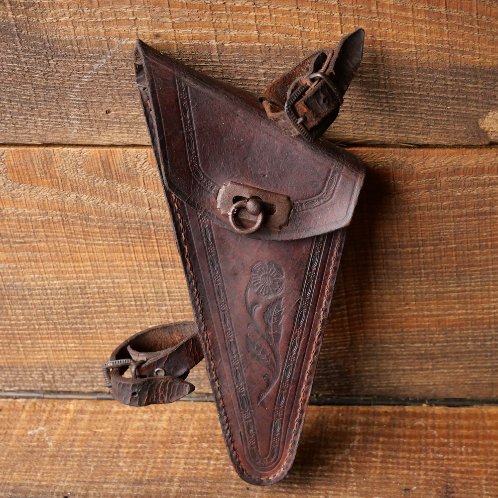 Werkzeugtasche für Damenrad, Leder braun, original 10er/20er Jahre, gebr. 