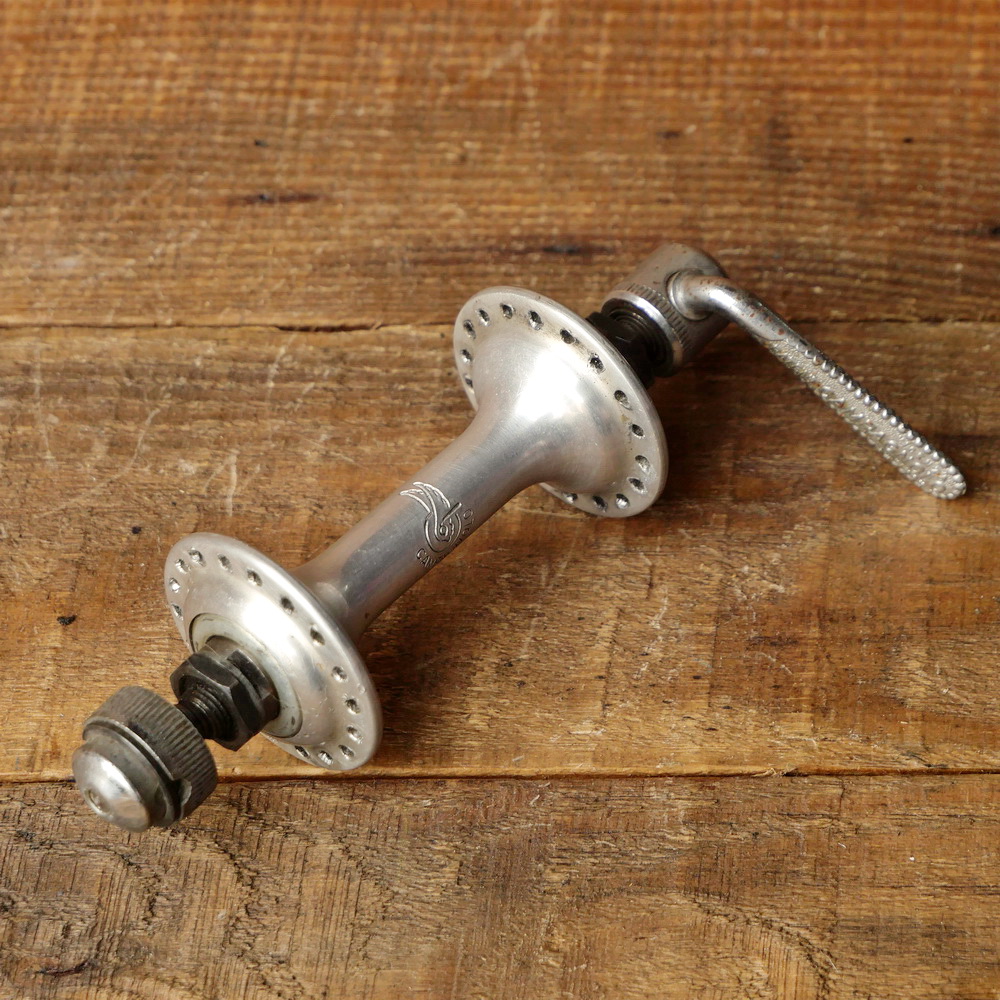 Nabe Vorderrad Fahrrad, CAMPAGNOLO, für Rennrad, original 70er/frühe 80er J., Alu, gebr. 