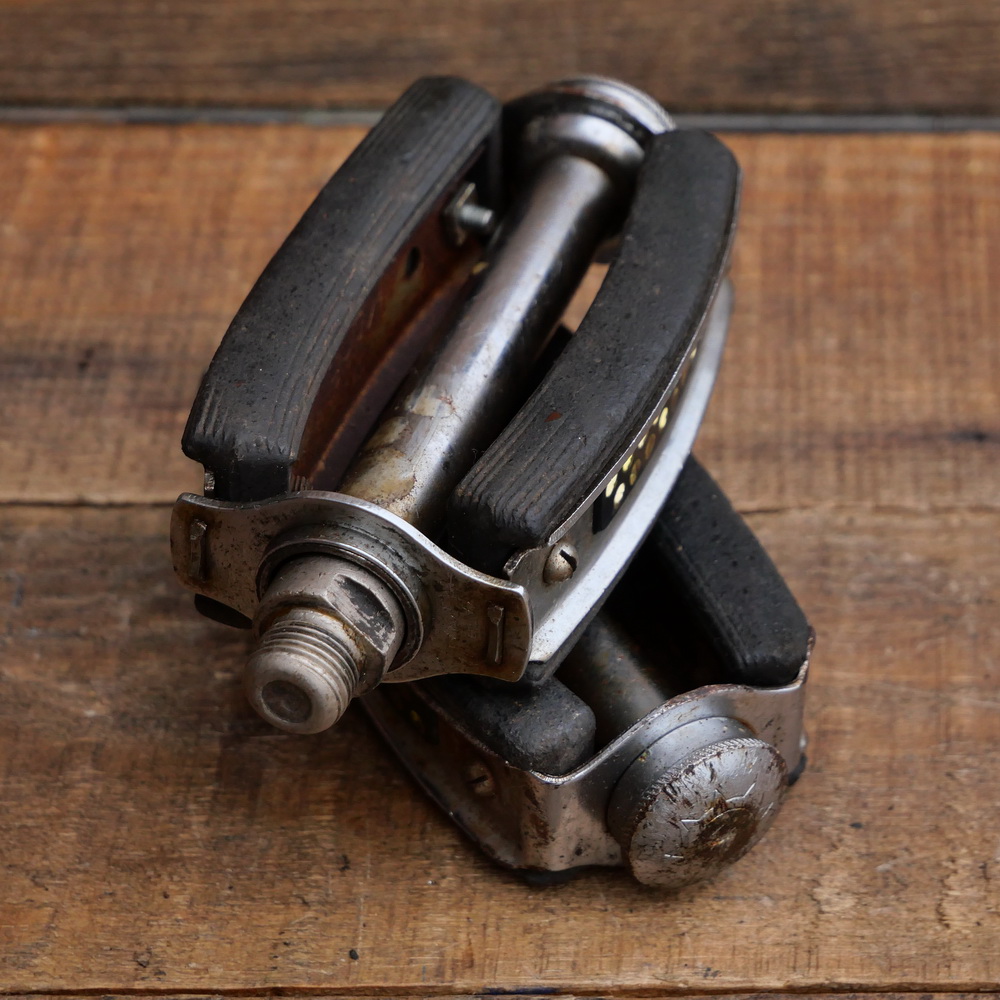 Pedale WIPPERMANN, für Tourenrad, verchromt, original 50er Jahre, gebr. 
