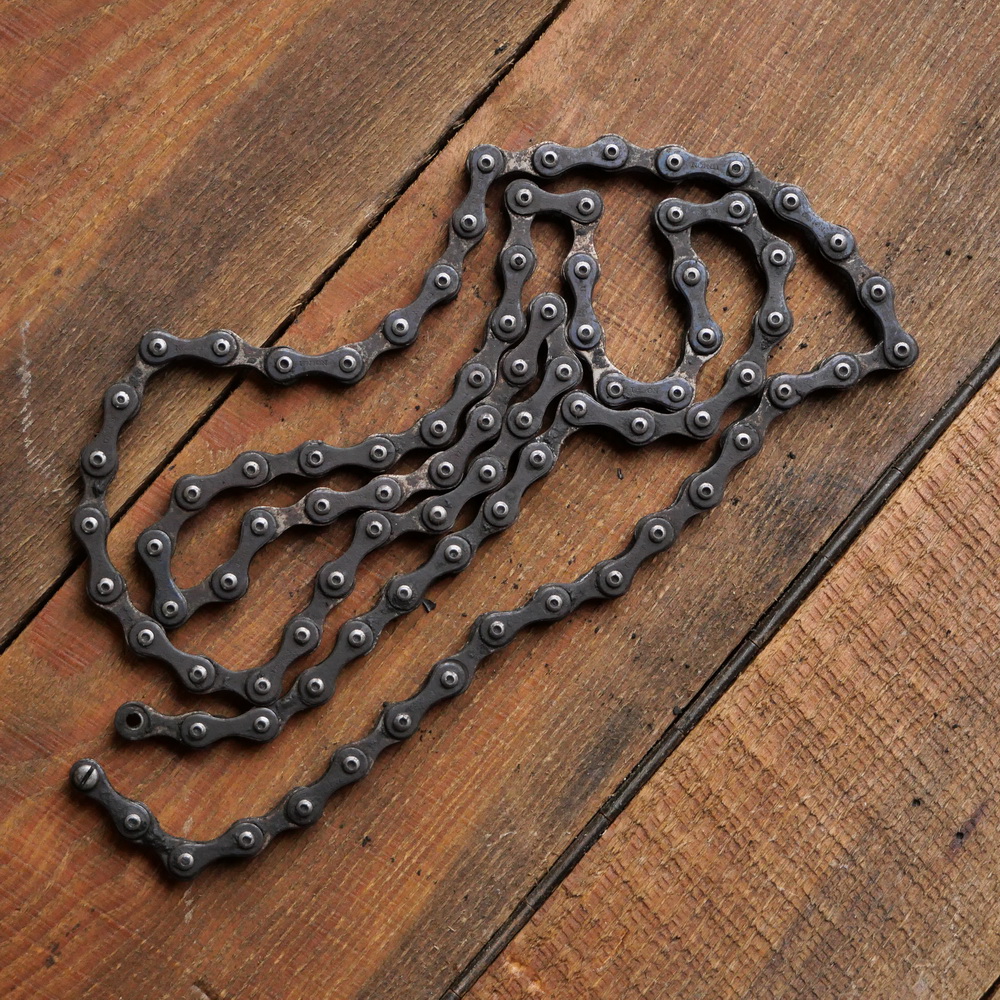Fahrradkette UNION, 5/8 x 3/16 Zoll (lange Teilung), 88 Glieder, 00er-30er J., gebr. 
