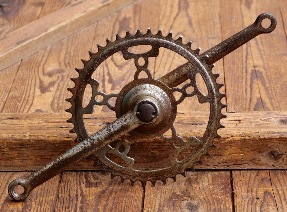 Tretlager GÖRICKE für Tourenrad, orig. 30er J., verchromt, Glockenlager, gebr. 