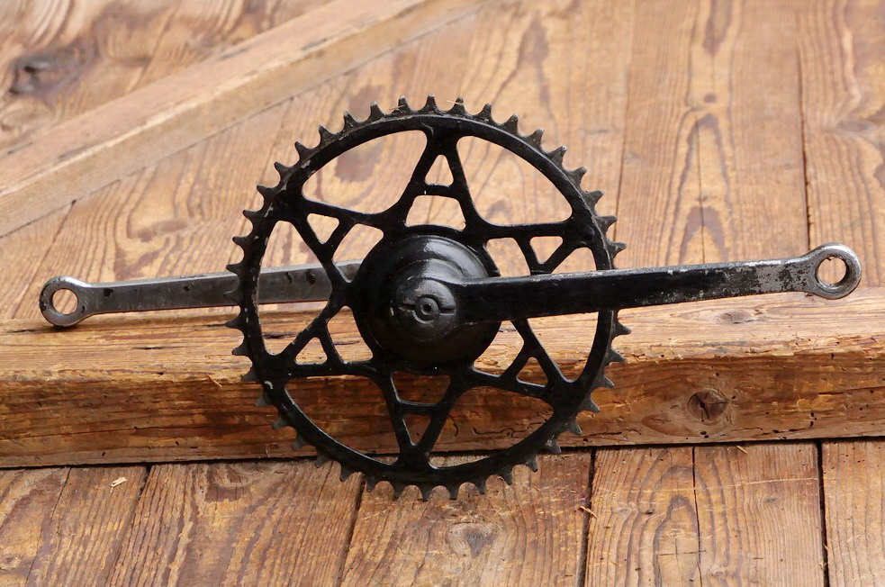 Tretlager GRITZNER für Tourenrad, orig. 30er J., verchromt, Glockenlager, gebr. 