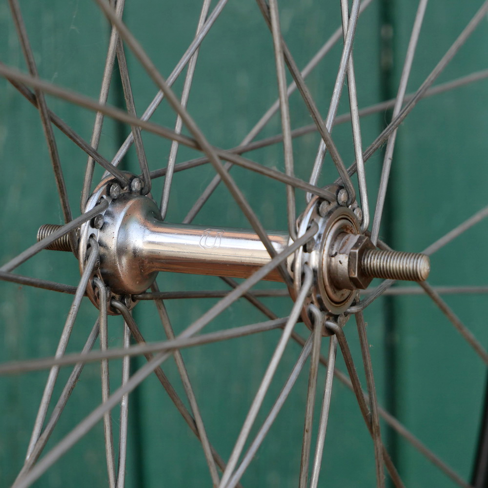 Vorderrad, 26 x 2.00 (559),mit Westwood-Felge, schwarz, für Transportrad 50er/60er J., Nabe UNION , NOS 