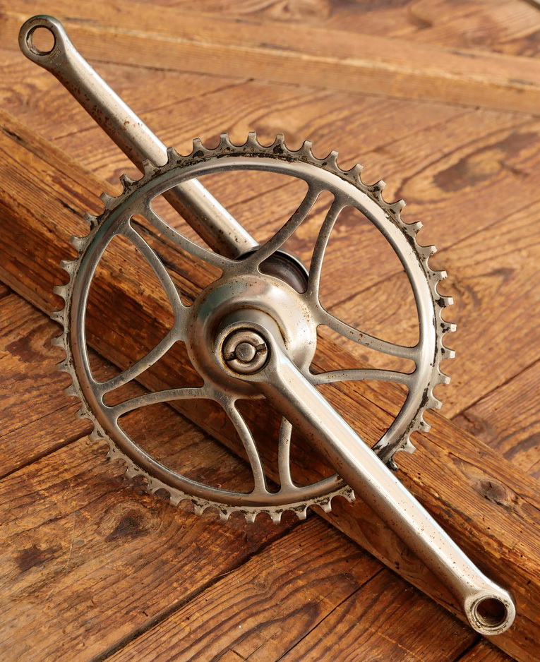 Tretlager RENAK, universal für Tourenrad, orig. DDR 1960, verchromt, Glockenlager, gebr. 