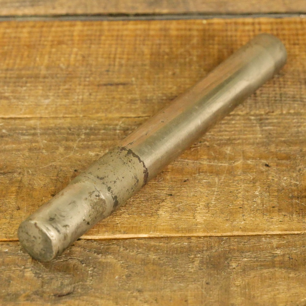Sattelstütze, Kerze, oben geschlossen, für Rennrad 20er/30er J., vernickelt, Durchmesser ca. 24 mm, gebr. 