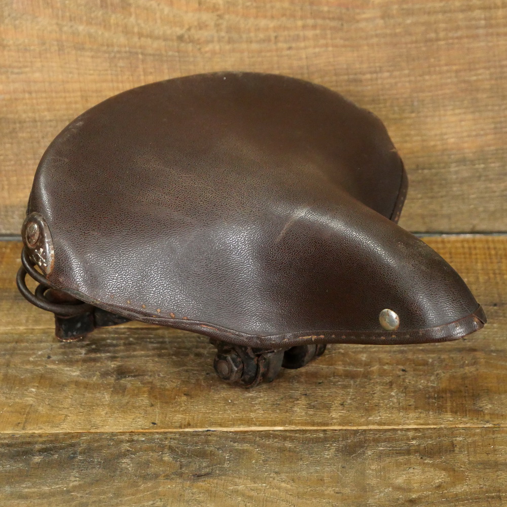 Sattel VELEDA, Damen, Lefa rotbraun, Gestell schwarz lackiert, WW2 40er J., gebr. 