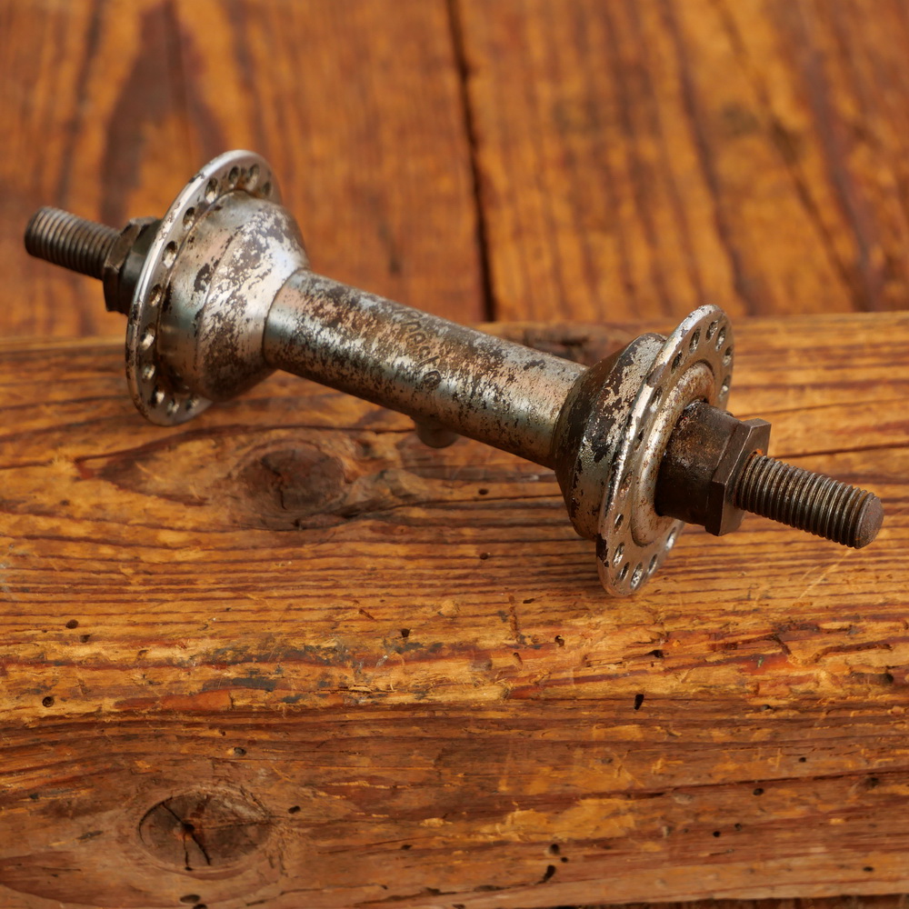 Nabe Vorderrad Fahrrad PRESTO, 30er J., verchromt, gebraucht 