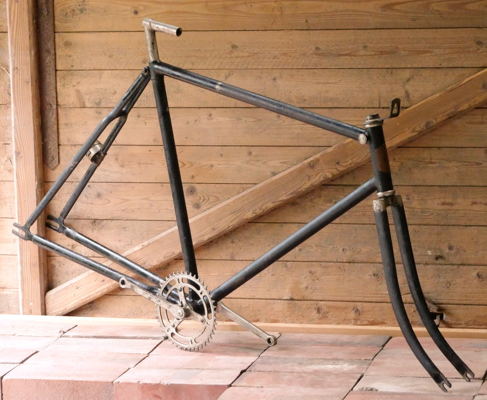 Fahrradrahmen KAYSER, Herrenausführung für Tourenrad, 28 Zoll, 20er J., gebr. 