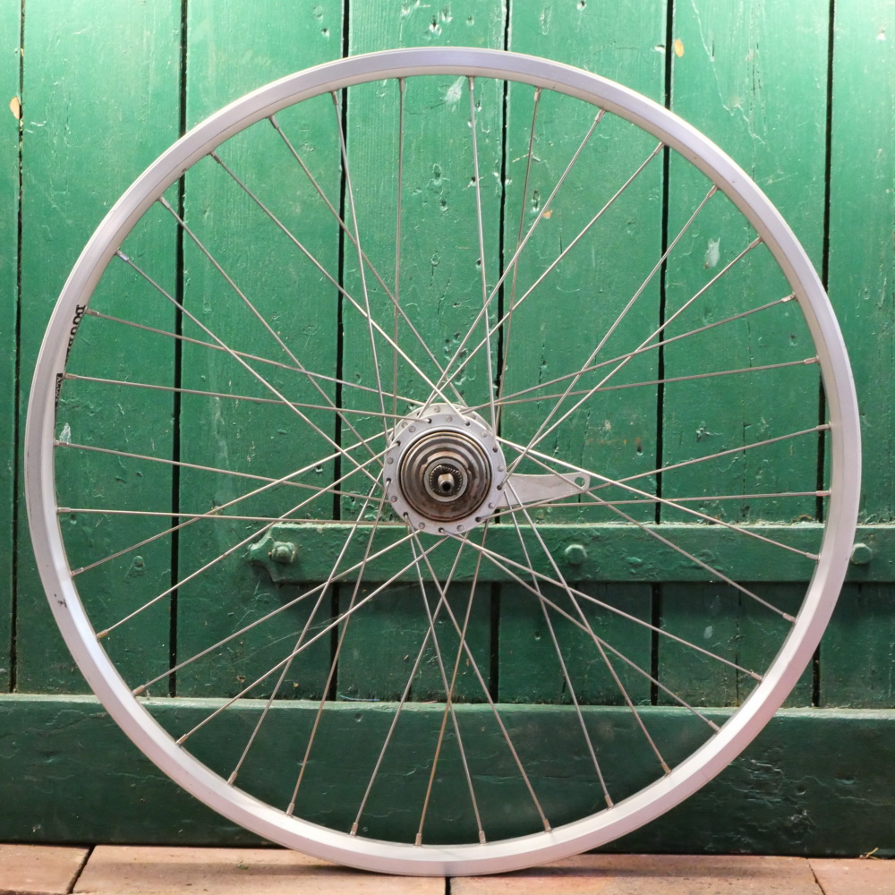 Hinterrad "Schürmann Double Master", Alu, Hohlkammerfelge, 26 Zoll (559), Sachs Spectro S7, NOS 