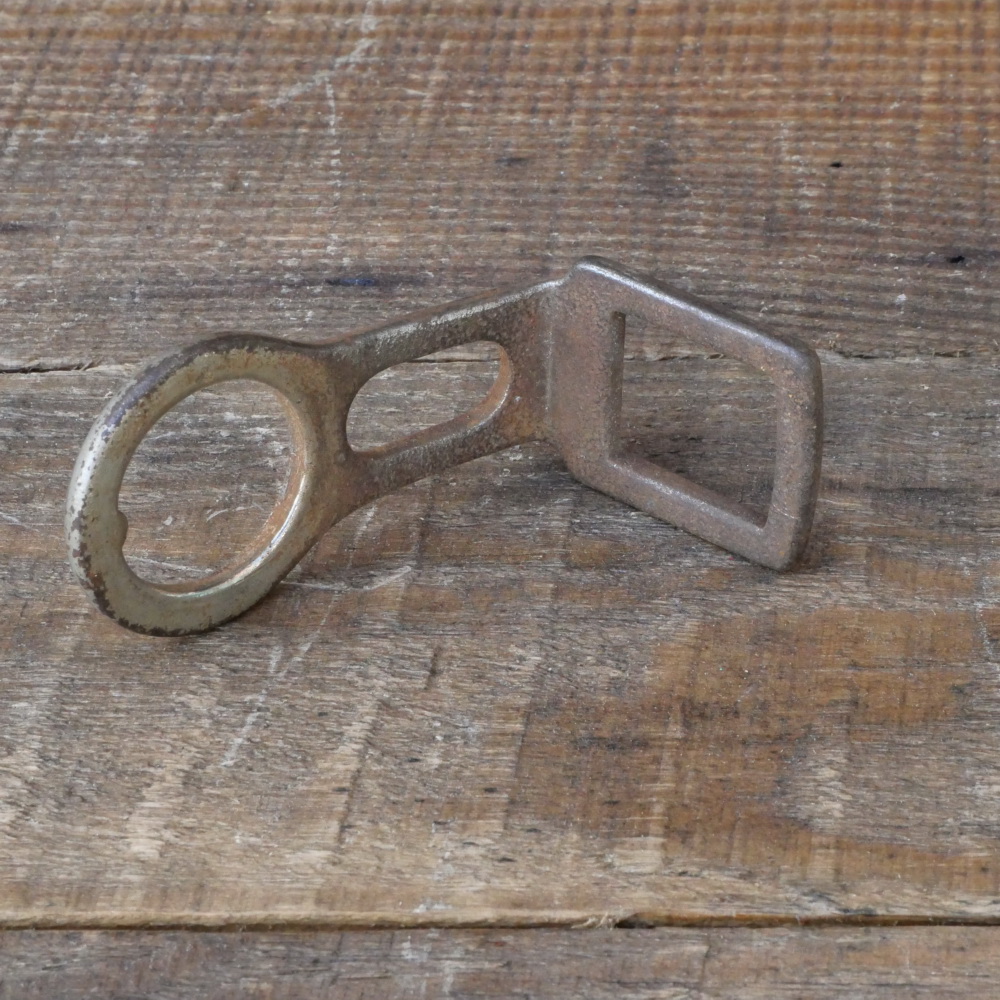 Carbidlaternenhalter/Winkelhalter, vernickelt, orig. 1910er - 20er J., gebr. 