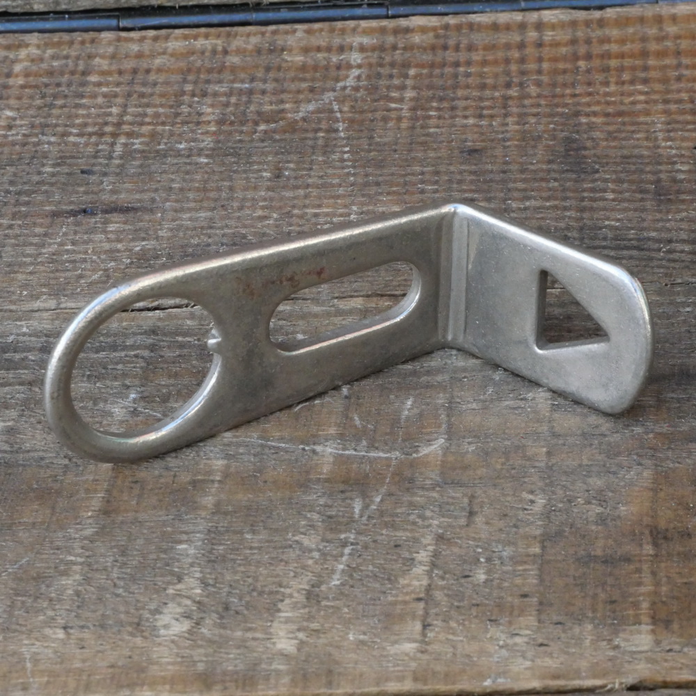 Carbidlaternenhalter/Winkelhalter, vernickelt, orig. 1910er - 20er J., NOS 